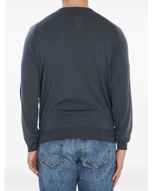 John Smedley Gray Crew-Neck Sweatshirt for men