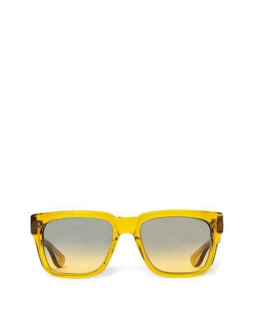 Chrome Hearts Yellow Box Officer Square-Frame Sunglasses
