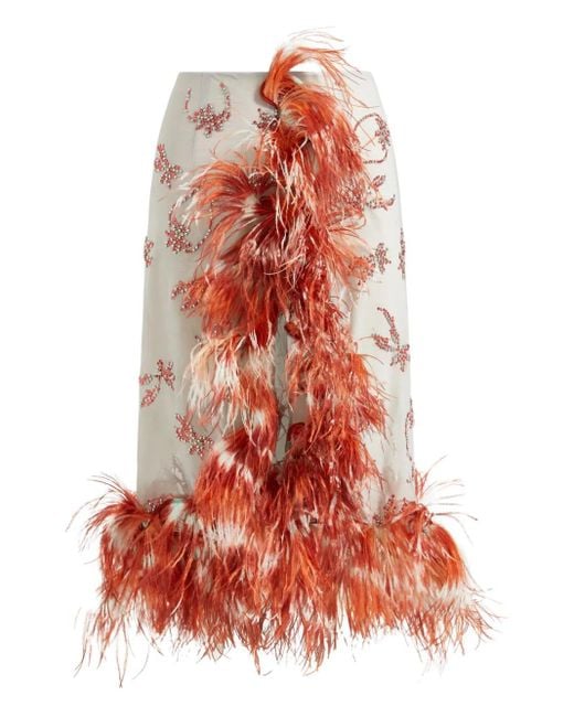 16Arlington Red Flora Skirt
