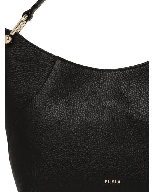 Furla Black Leather Shoulder Bag