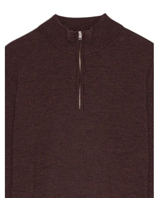 NN07 Purple Wool Sweater for men