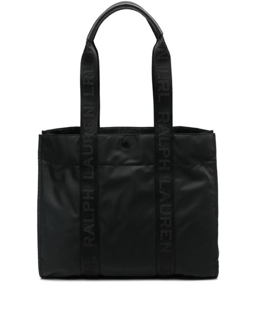 Ralph Lauren Black Large Stevie Tote Bag