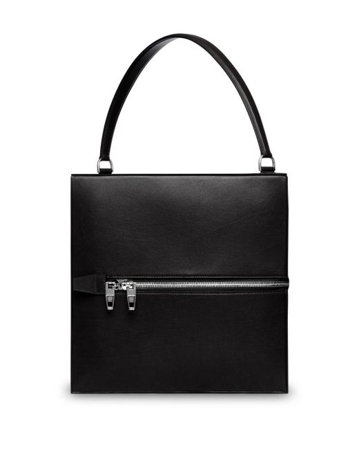 Balenciaga Black Zip-detail Leather Tote Bag