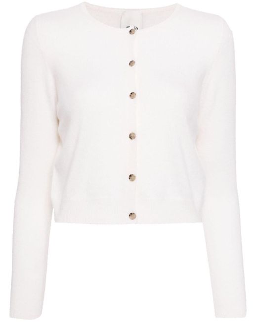 Allude Button-down Vest in het White
