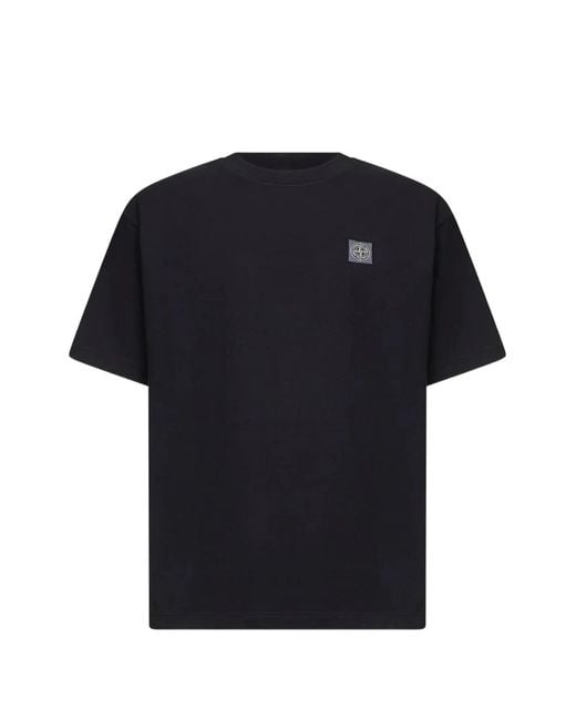 Stone Island Black Ss T-Shirt for men
