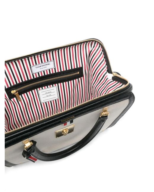 Thom Browne White Mrs. Thom Tote Bag