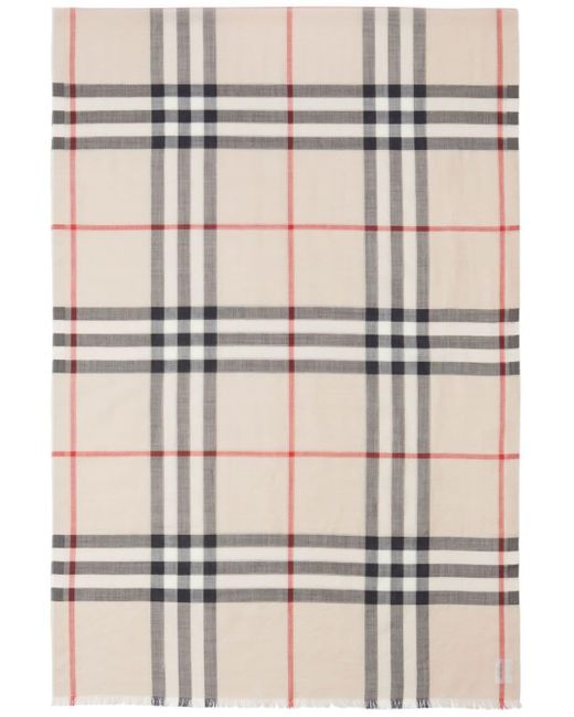 Burberry Natural Scarves Accessories