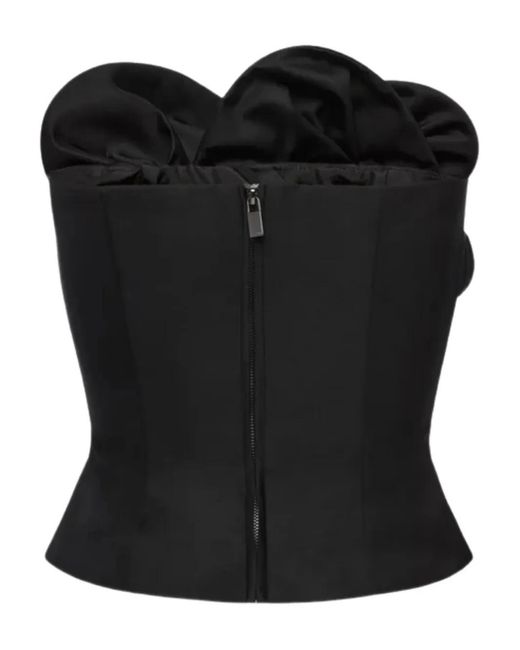 Magda Butrym Black Bustier Top