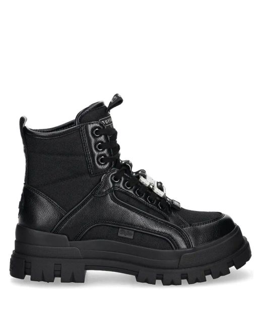 Buffalo Black Aspha Com3 Mid B Bs Boots for men