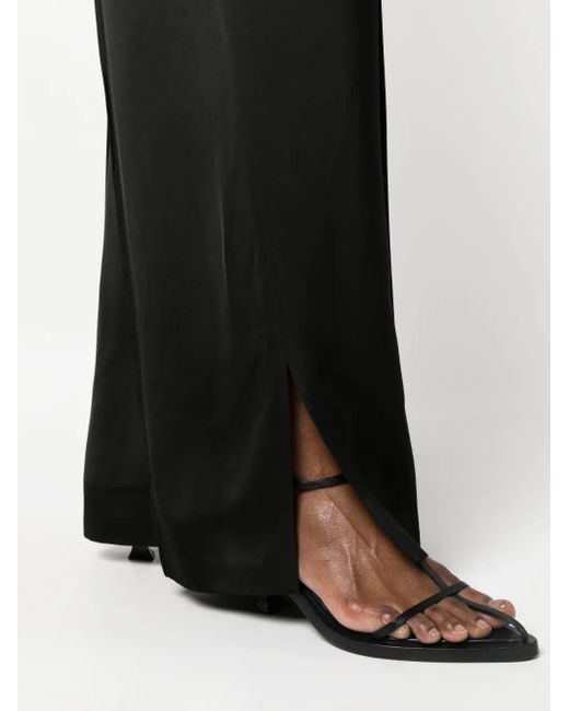 Jil Sander Black Elasticated Straight-Leg Trousers