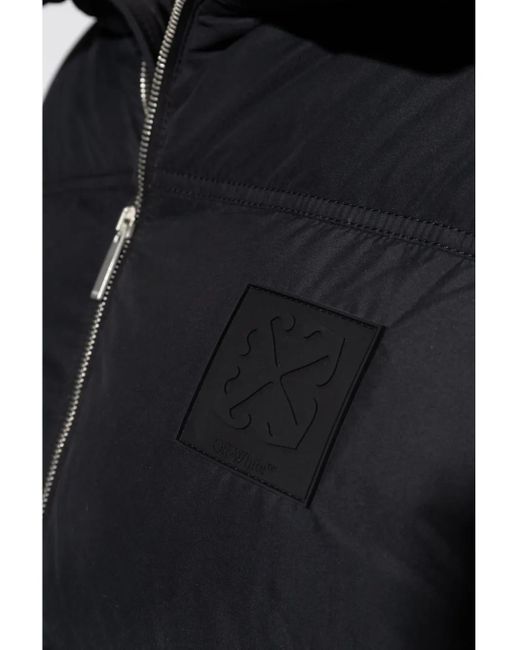 Off-White c/o Virgil Abloh Blue Off- Patch Arr Down Puffer for men