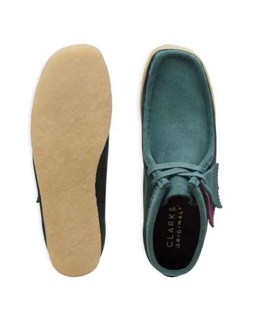 Clarks Green Wallabee Boots