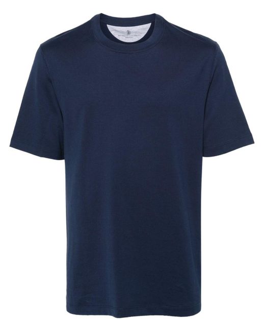 メンズ Brunello Cucinelli コットン Tシャツ Blue