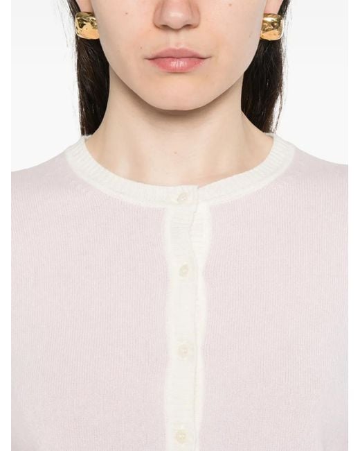Bompard Pink Buttoned Cardigan
