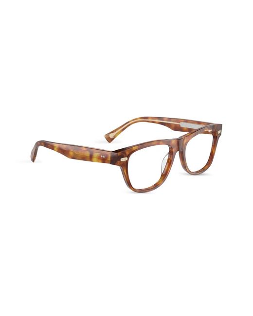 Brunello Cucinelli Brown Bc3005 Rectangle-Frame Glasses for men