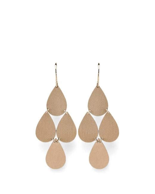 Irene Neuwirth White Four-Drop Chandelier Earrings
