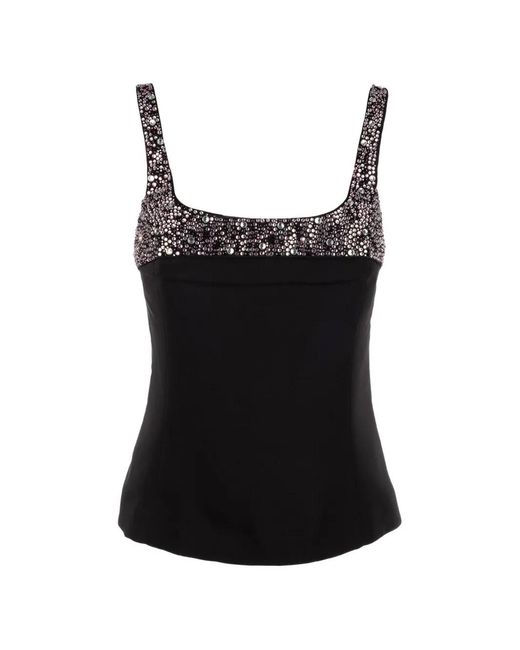 Genny Black Embellished Top