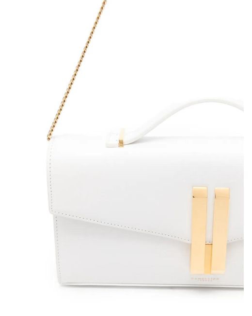 DeMellier London White Vancouver Clutch Bag