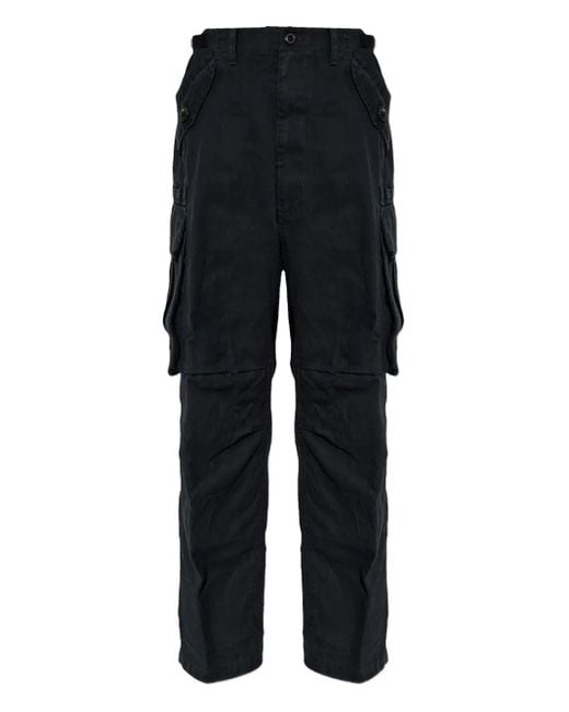 DSquared² Black Cargo-Pocket Trousers for men