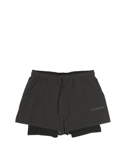 On Shoes Black X Paf Zero 2-In-1 Shorts for men
