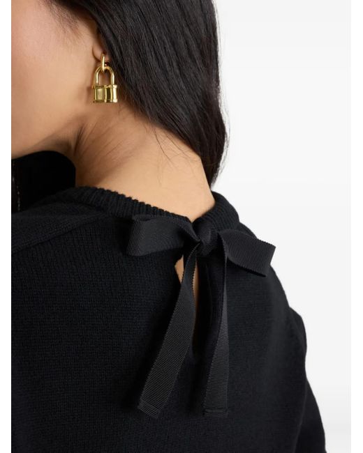 Patou Black Pullover Mit Logo-Stickerei