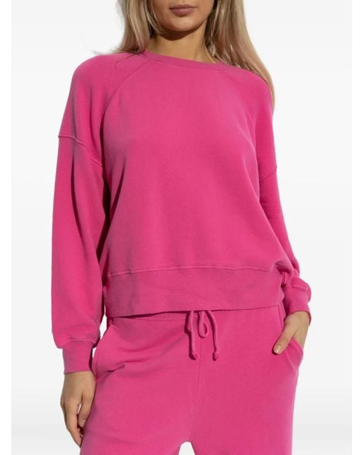 American Vintage Pink Atubay Raglan-Sleeve Sweatshirt