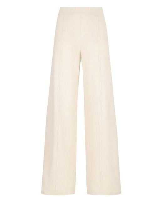 Laneus White Knitted Trousers
