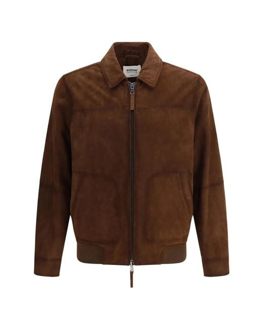 Chaqueta De Ante Con Cremallera S.w.o.r.d 6.6.44 de hombre de color Brown