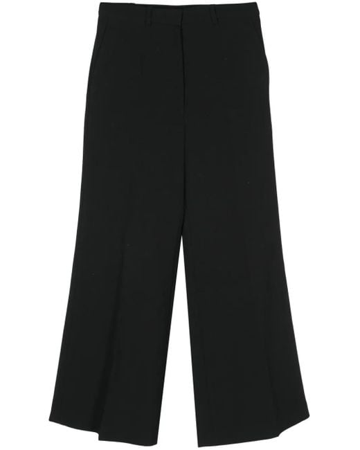 Low Classic Black Wide Trousers