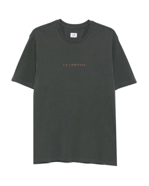 C P Company Katoenen T-Shirt Met Logoprint in het Green voor heren