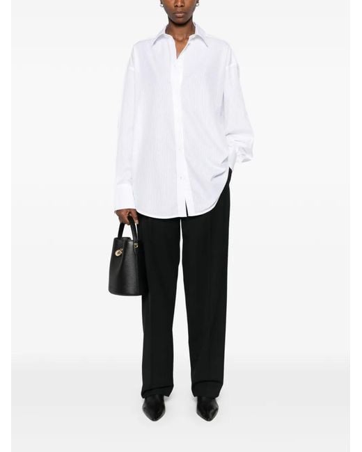 Totême  White Striped Shirt