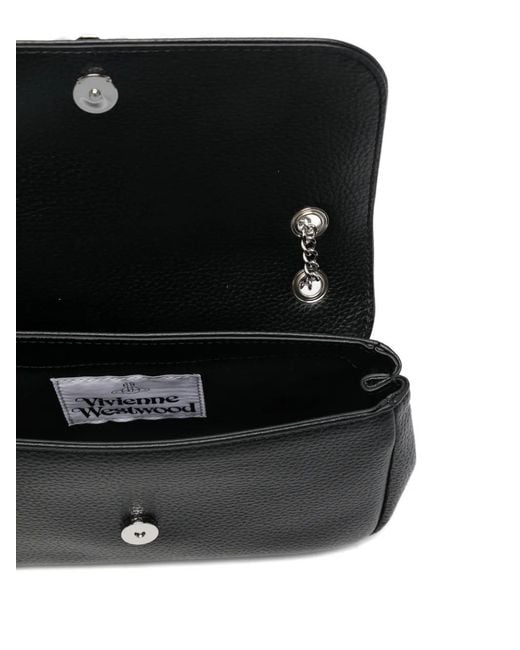 Vivienne Westwood Black Chain Orb Tote Bag