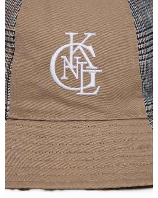 Kangol Gray Checked Panel Hat