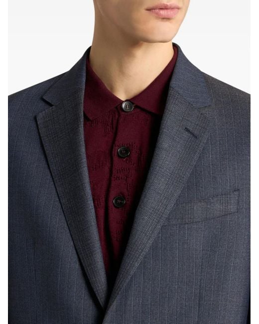 Etro Blue Pinstripe Suit for men