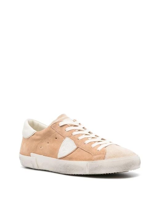 Philippe Model Pink Suede Sneakers for men