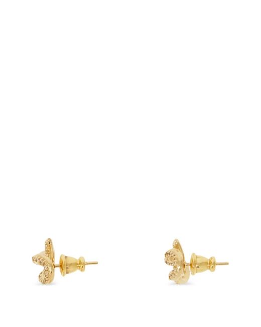 Ferragamo Metallic Vara Bow Earrings