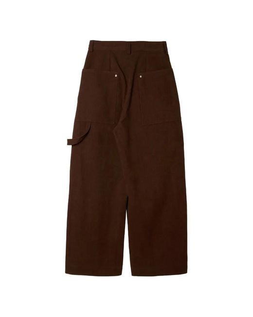 SAGE NATION Brown Cotton Painter Trousers