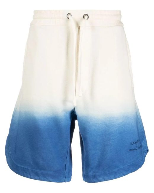 Iceberg Blue Kailand O. Morris Tie-Dye Shorts