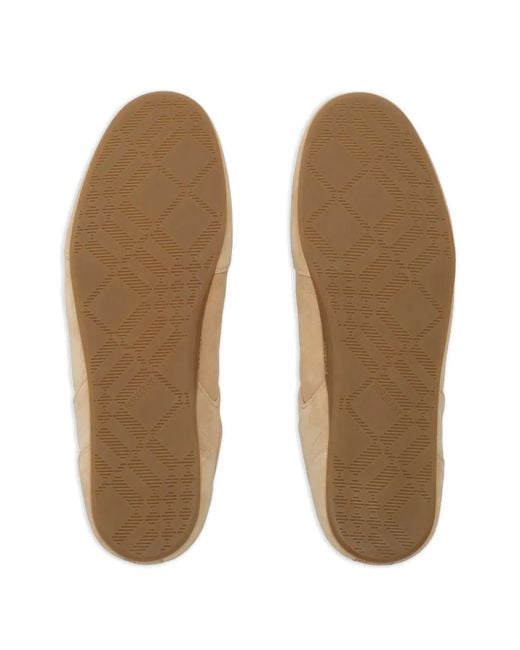 Burberry Brown Baskets En Daim Knight Runner for men