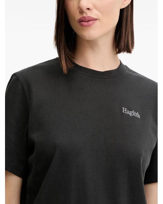 Haglöfs Black Crew-Neck T-Shirt