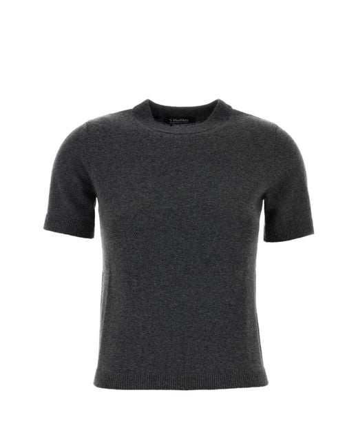 Max Mara Black Short-Sleeve Sweater