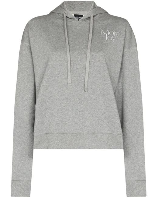 Sudadera con capucha y logo More Joy de color Gray