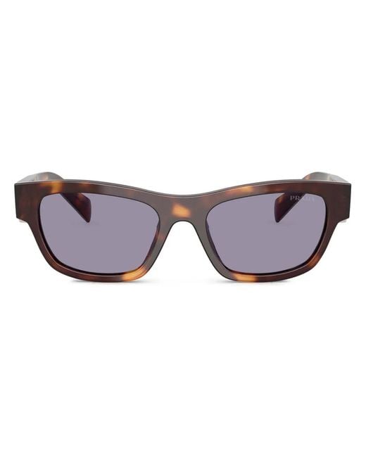 Prada Brown Tortoiseshell-Effect Sunglasses