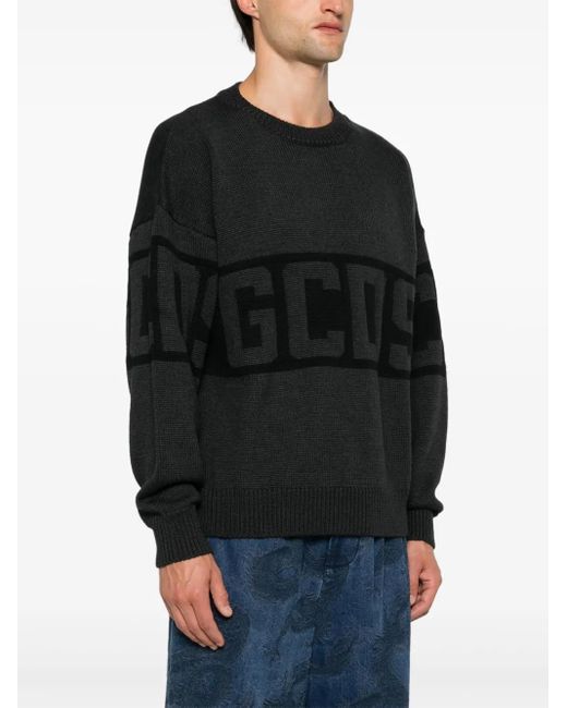 Pull À Bande Logo Gcds en coloris Black