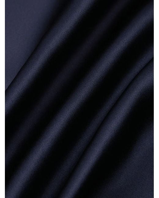 Shanghai Tang Blue Silk Blouse