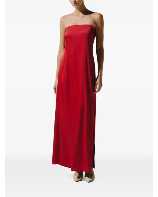 Baobab Red Lola Strapless Dress