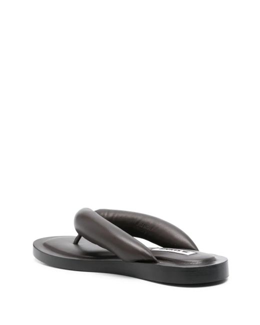 Jil Sander White Nappa Flip Flops