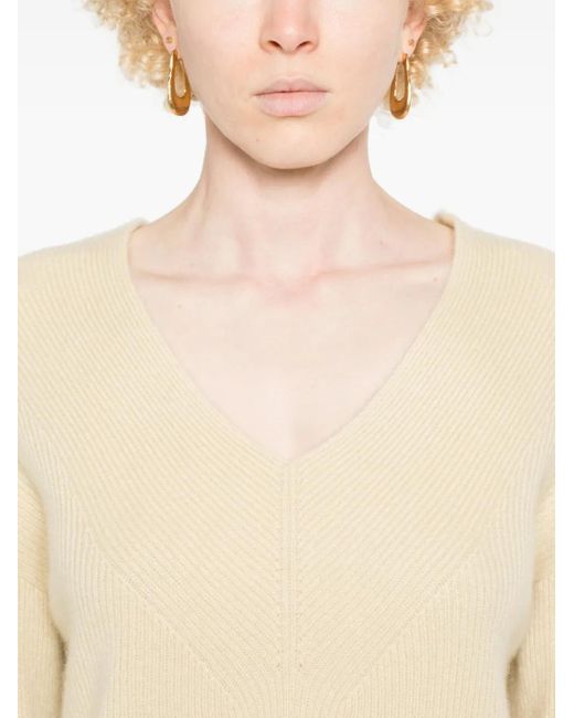 Joseph Natural Ribbed-Knit Sweater