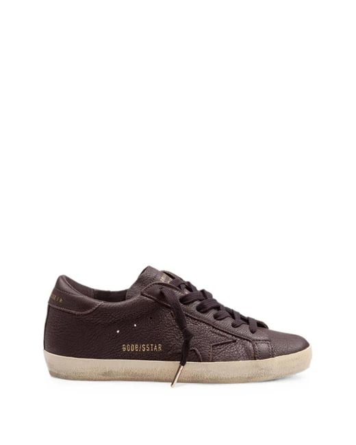 Golden Goose Deluxe Brand Brown Super-Star Sneakers
