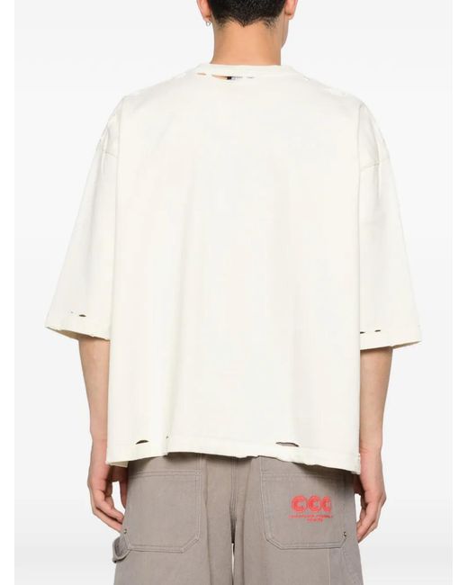 Willy Chavarria White Graphic-Print T-Shirt for men